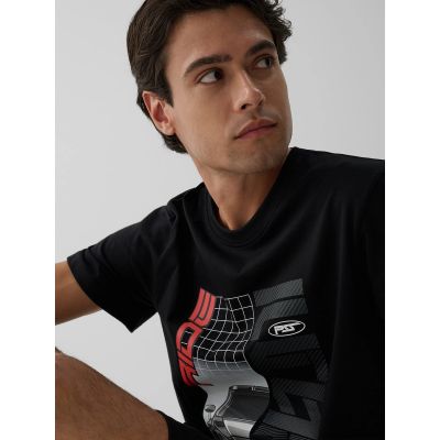 3. Men's regular printed T-shirt 4F 4FRAW26TTSHM4447-20S