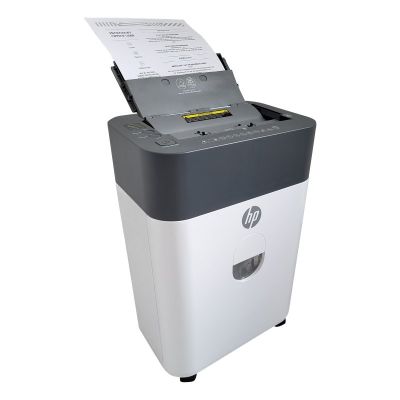 4. HP ONESHRED Auto 100CC Paper Shredder, White and Gray