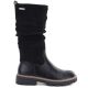 7. Women's warm, ruffled boots, black M.Daszyński SA259-