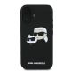 3. Karl Lagerfeld Silicone Nauble Heads Print MagSafe Case for iPhone 16 - Black
