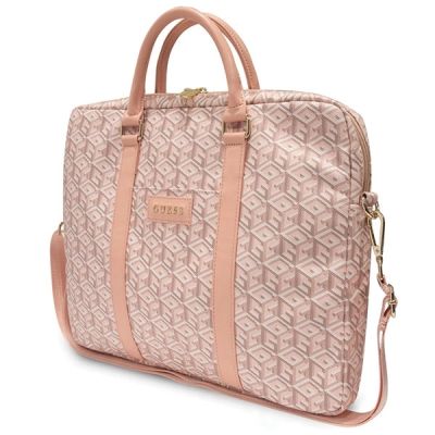 2. Guess GCube Stripes bag for a 16" laptop - pink