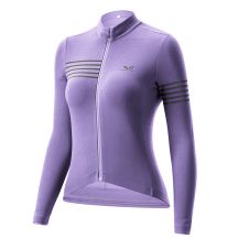 Rockbros YPW065 TVI Women's Long Sleeve Cycling Jersey Fall/Winter L - Purple