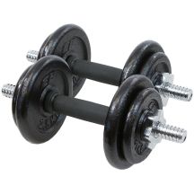 CAST IRON DUMBBELL 19 KG (2x9.5 KG) ENERO FIT CASE