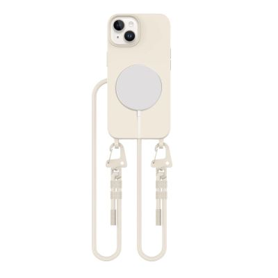 2. Tech-Protect MagNecklace MagSafe iPhone 15 Case - Beige