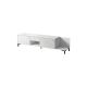 TV cabinet MARMO 2D1S1K 195x40xH47.5 white matt/white marble