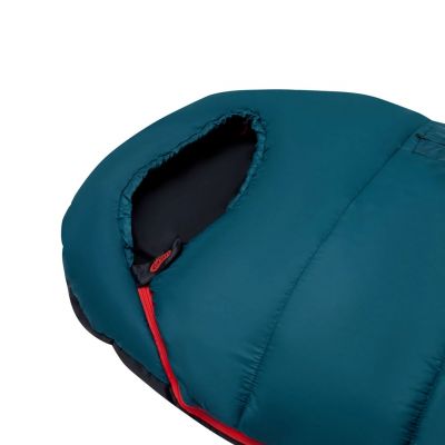8. NILS Camp NC2003 sleeping bag black and red