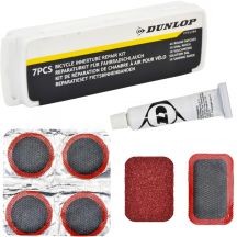 DUNLOP TUBE REPAIR KIT PATCHES AND GLUE 7 PIECES BOX