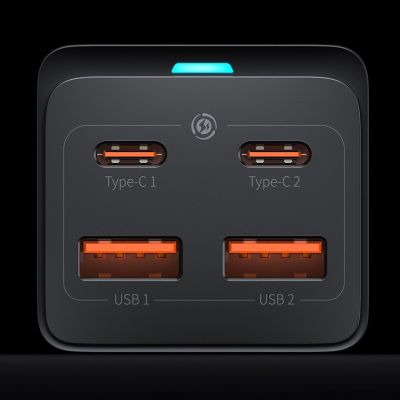 15. Baseus GaN3 Pro fast universal GaN charger 2 x USB Type C / 2x USB 100W PD3.0, QC4.0 +, AFC black (CCGP000101)