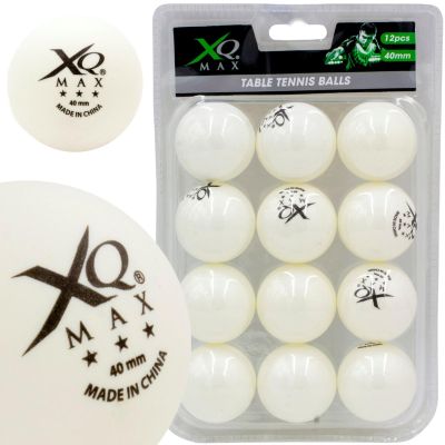 7. XQMAX TABLE TENNIS BALLS 3 STARS 12 PCS WHITE