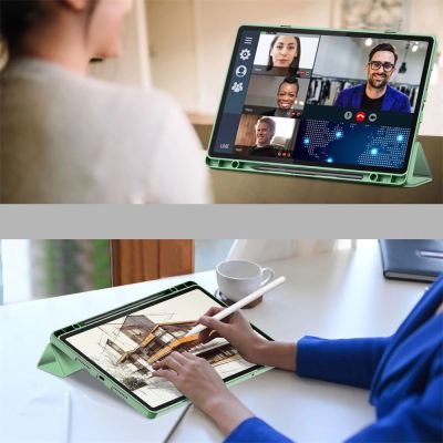 7. Tech-Protect SC Pen Case for Lenovo Idea Tab Pro / Pro MT 12.7 TB-373 - Green