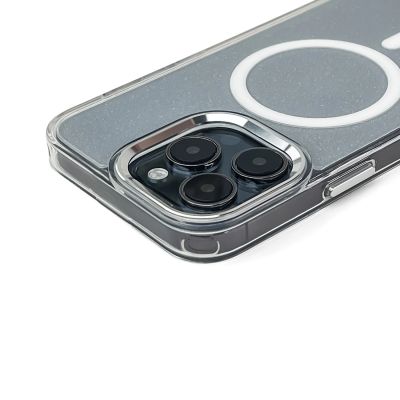 3. Glitter Case MagSafe for iPhone 16 Pro - white with glitter
