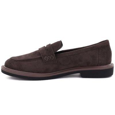 7. Women's suede lords shoes brown Vinceza 62335