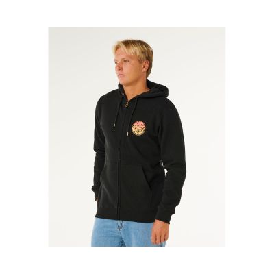 2. RIP CURL Wettie Passage Icon Zip Thru Men's Sweatshirt Black