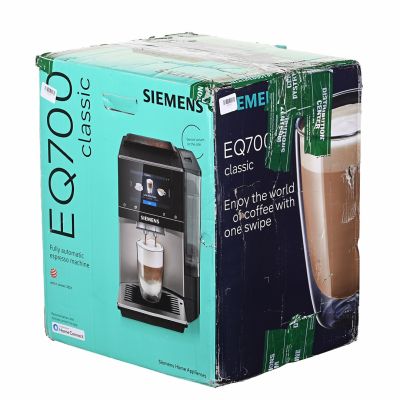 39. Siemens TP713RO9 EQ700 espresso machine (black; 19 bar)