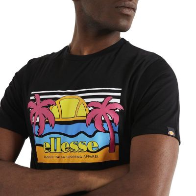4. Ellesse men's t-shirt black Sechsaro Tee SHM13825011