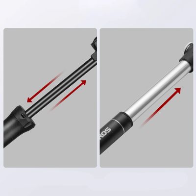 10. ROCKBROS TM-1701P 80 PSI Mini Bicycle Pump for Presta and Schrader Valves - Black