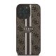 3. Guess 4G Printed Stripes MagSafe iPhone 16 Pro Case - Brown