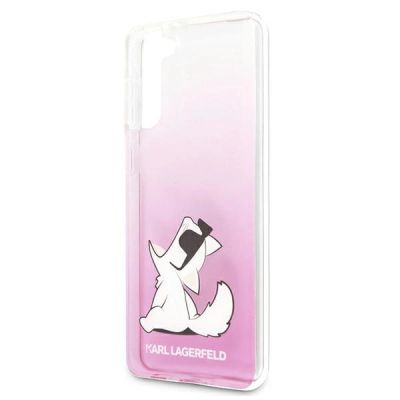 6. Karl Lagerfeld Choupette Fun Case for Samsung Galaxy S21+ - Pink