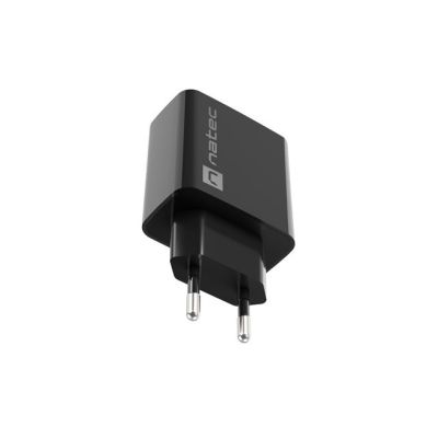 4. NATEC RIBERA USB-A 18W BLACK CHARGER NUC-2058
