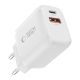 2. Tech-Protect NCA65W-GAN 2-Port PD 65W / QC3.0 2-Port Wall Charger - White