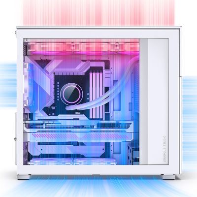 12. Jonsbo D41 screen computer case, white