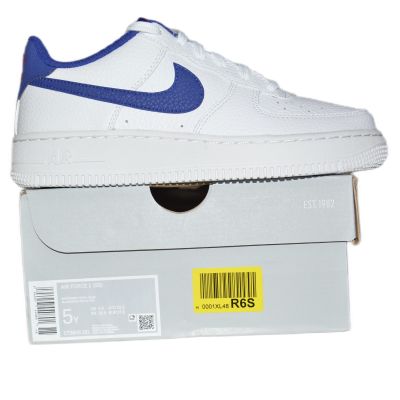15. Nike Air Force 1 White/Deep royal blue women's shoes - CT3839-101