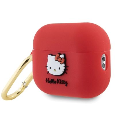 3. Hello Kitty Silicone 3D Kitty Head case for AirPods Pro 2 (2022/2023) - fuchsia