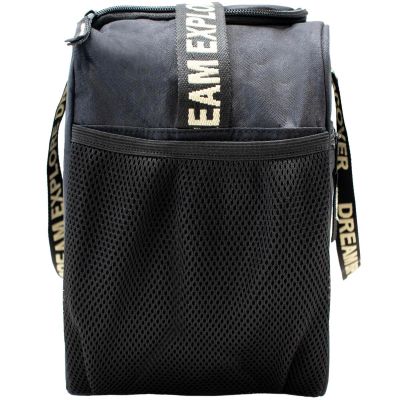 5. BLACK AIRPLANE TRAVEL BAG + WHITE SEMI LINE LETTERING
