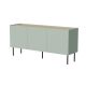 FELLINI chest of drawers 150x40x70 olive + oiled oak top