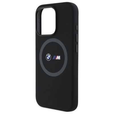 6. BMW M Silicone Printed Ring MagSafe Case for iPhone 16 Pro Max - Black