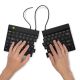 18. R-Go Tools Ergonomic R-Go Split Break v2 Keyboard with Break Software, QWERTY_US, Wired, Black