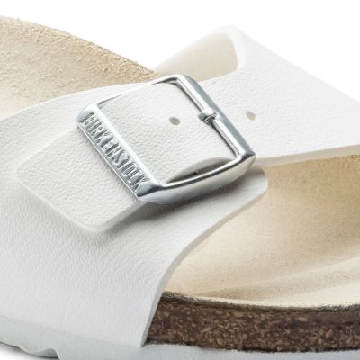 3. Birkenstock Madrid Birko-Flor White women's flip-flops regular wide (0040731)