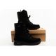 9. Progress Women’s Winter Boots, Black Insulated Snow Boots with Sheepskin Lining