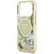 6. Guess IML Glitter Flowers Triangle MagSafe Case for iPhone 17 Pro Max - Green
