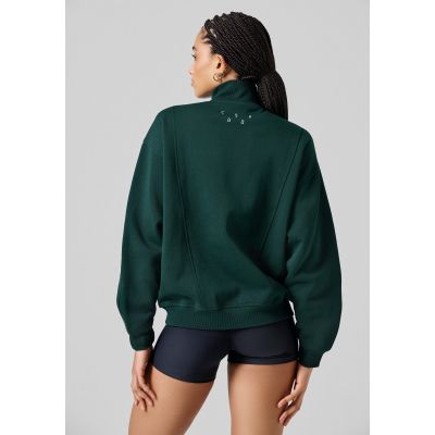 3. CASALL Comfy Full Zip Sweater, green