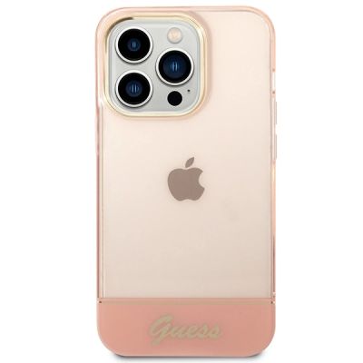3. Guess Translucent iPhone 14 Pro Max 6.7" Case - Pink