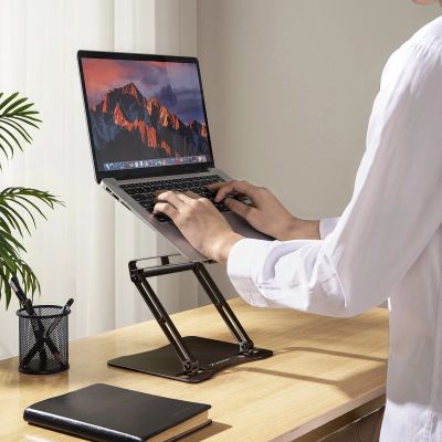 15. Wozinsky WRS-CPY75DSB Aluminum Laptop and Tablet Stand + Free Smartphone Stand - Black