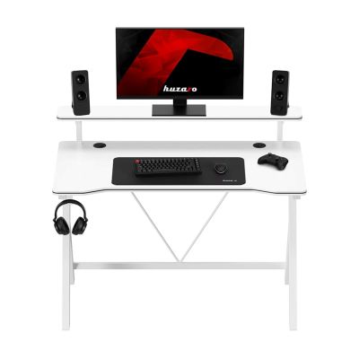 4. Huzaro Hero 1.9 White Gaming Desk