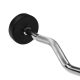 4. Fixed, broken, rubber barbell bar HMS GSL-10 10 kg