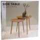 8. COFFEE SIDE TABLE SET WITH WOODEN TOP
