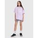 4. Oversized T-shirt with print for girls 4F 4FJWSS25TTSHF1870-52S