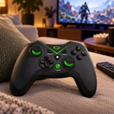 13. Esperanza EGG112K Wireless Gamepad (PC, PS3, Xbox One; black, green)