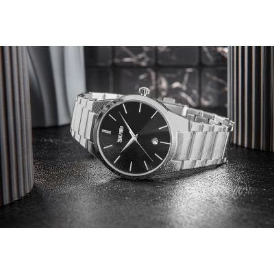 4. Men's Watch Skmei 9140SIBK + BOX