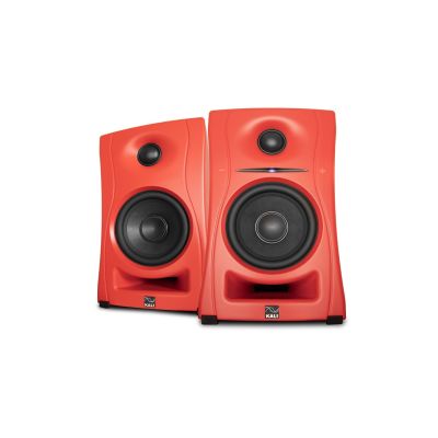 7. KALI AUDIOLP-UNF-R - Pair of Bluetooth monitor speakers. Multimedia speakers, red.
