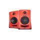 7. KALI AUDIOLP-UNF-R - Pair of Bluetooth monitor speakers. Multimedia speakers, red.