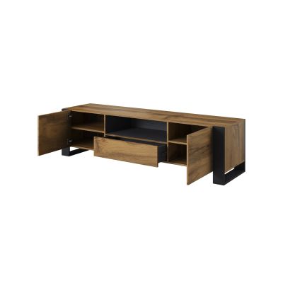 3. TV cabinet WOOD 180/44/48 wotan oak + anthracite