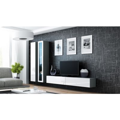 3. VIGO full display cabinet '180' 180/40/30 gray/white