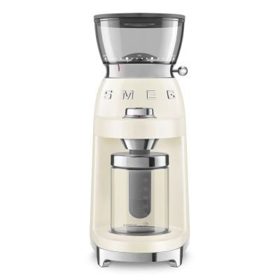 12. Smeg CGF03CREU Coffee Grinder 150W Cream