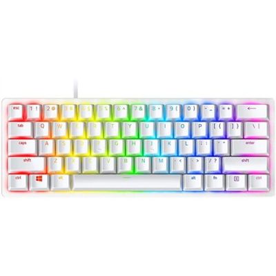 5. Razer Huntsman Mini Keyboard Gaming USB QWERTY American International White