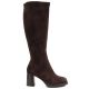 2. Women’s brown suede heeled boots Potocki SZ12849